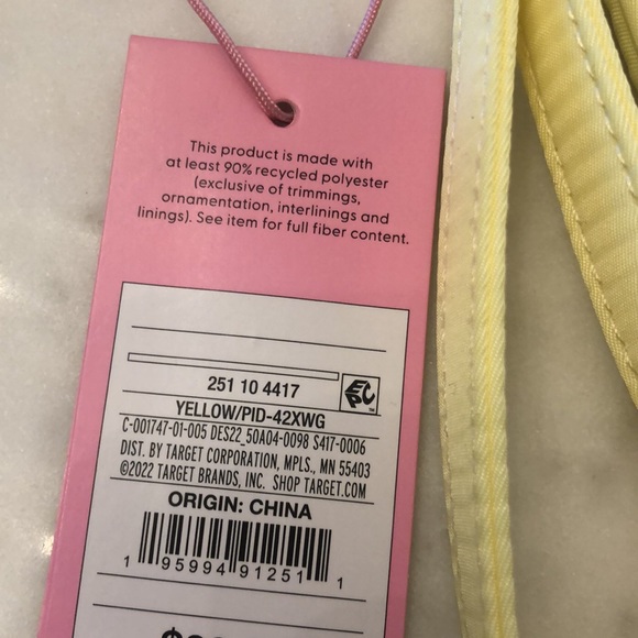 NWT Stoney Clover Lane x Target Light Yellow STUFF Patch Flat Pouch - Picture 2 of 5